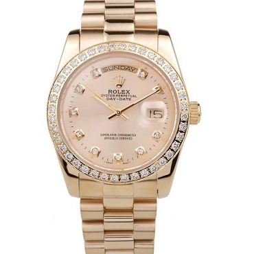 Good Copy Rolex Watches Yellow Gold Rolex Day-Date Plated Gold 18k Steel Dial Stainless 0523